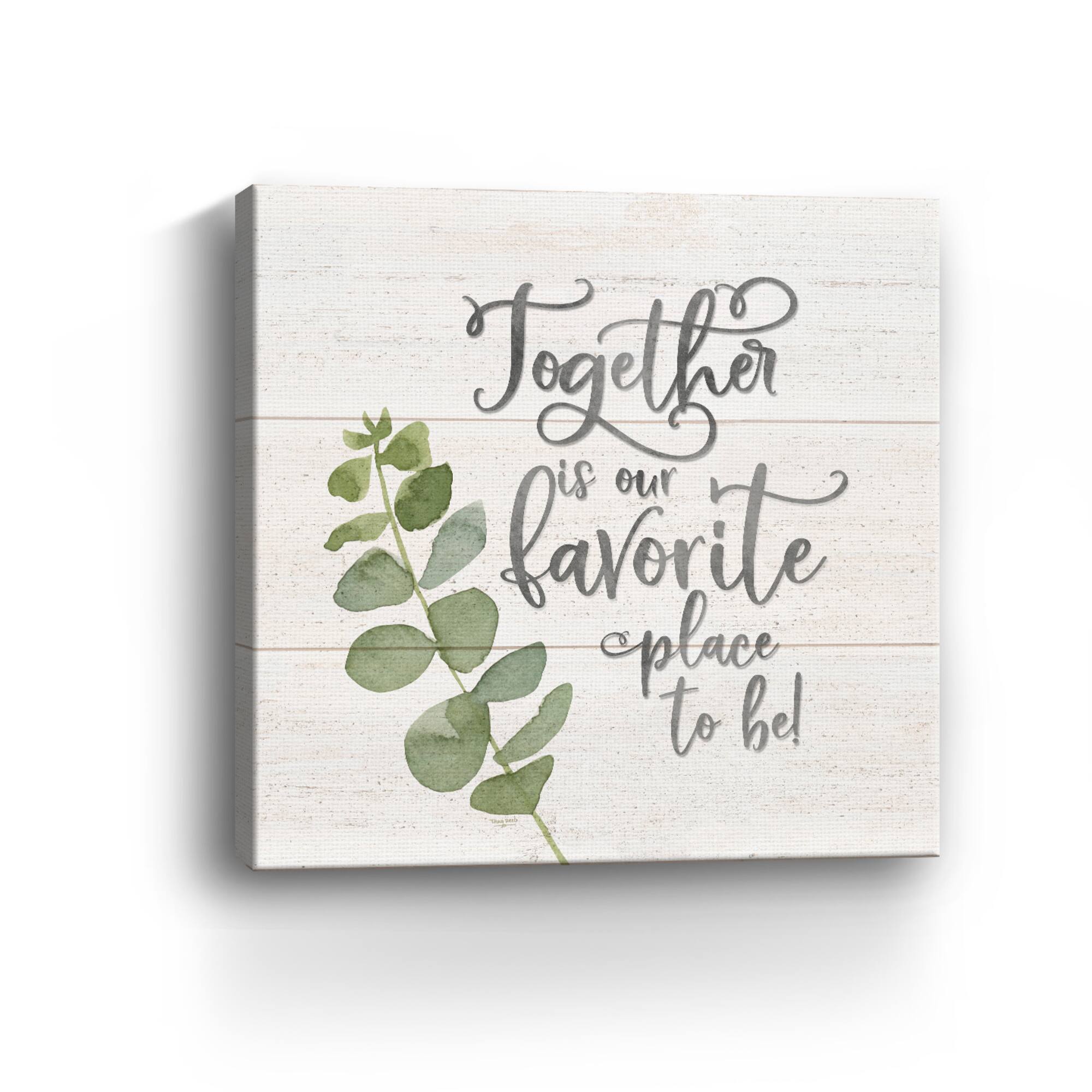 Natural Inspiration Together Square Canvas Giclee